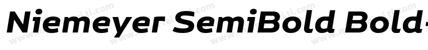 Niemeyer SemiBold Bold字体转换
